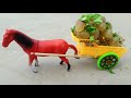 How To Make Horse And Trolley Loaded With Many Grapes Fruit