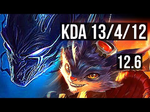 NOCTURNE vs RUMBLE (JNG) | 4.3M mastery, 1600+ games, Legendary, 13/4/12 | EUW Master | 12.6