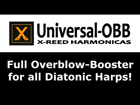 UNIVERSAL OVERBLOW-BOOSTER for ALL Diatonic Harmonicas! Easy, Fast Fitting, and Reversible