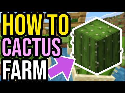 Easiest Cactus Farm In Minecraft Bedrock & Java!