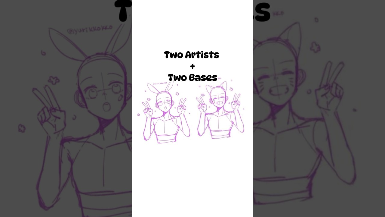 2 Bases + 2 Artist  #artists #shorts #collab
