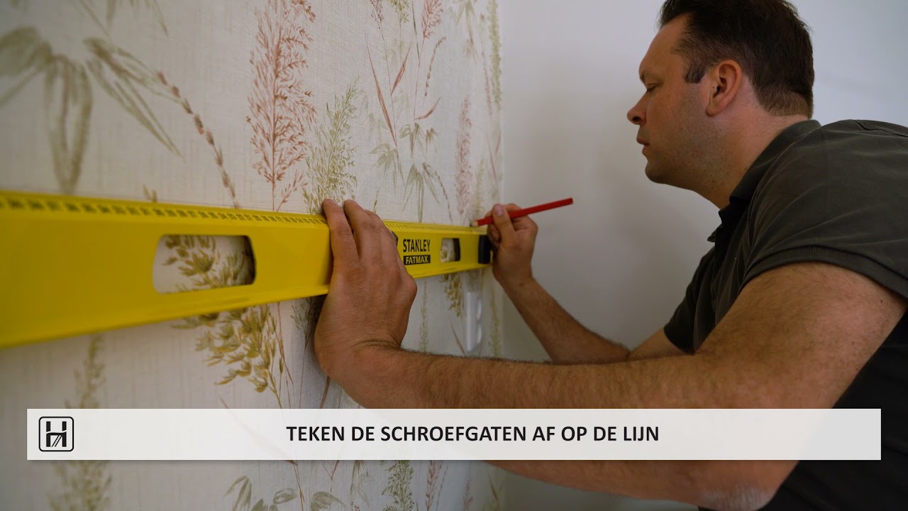 Een zwevende wandplank monteren