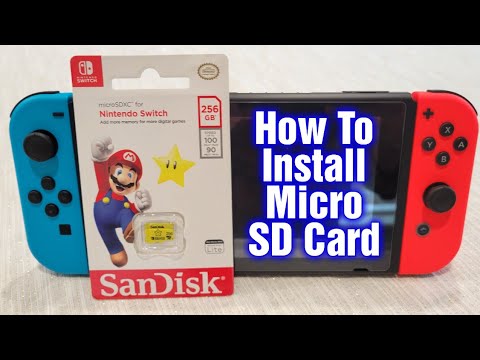 How To Install A Micro SD Card In The Nintendo Switch
