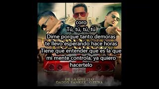 De La Ghetto Ft Daddy Yankee Y Ozuna - La Formula ( LETRA )