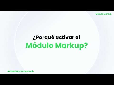 Visión completa del módulo Markup
