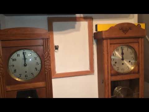 My clocks chiming in 2018 Meine Uhren schlagen ins Jahr 2018