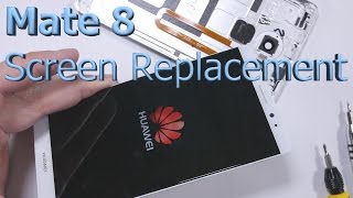 Huawei Ascend Mate 8 Screen Replacement - Charging Port Fix - Battery Swap - Teardown