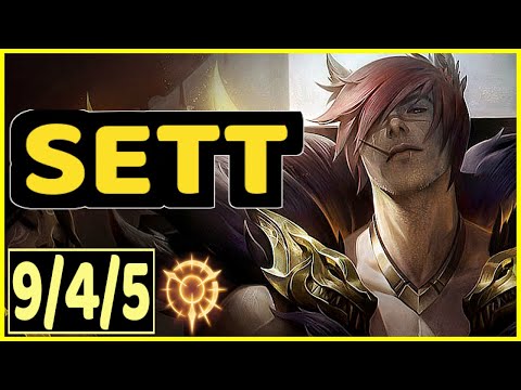 SETT VS KENNEN - 9/4/5 KDA TOP GAMEPLAY EMERALD I