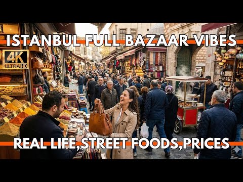 ISTANBUL TURKEY 2026 4K WALKING TOUR | Grand Bazaar to Eminönü & Spice Bazaar – Real Market Life