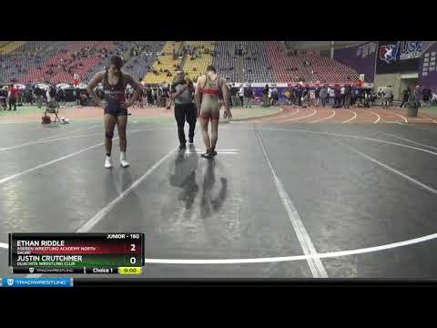 Junior 160 Ethan Riddle Askren Wrestling Academy North Shore Vs Justin Crutchmer Ouachita Wrestlin