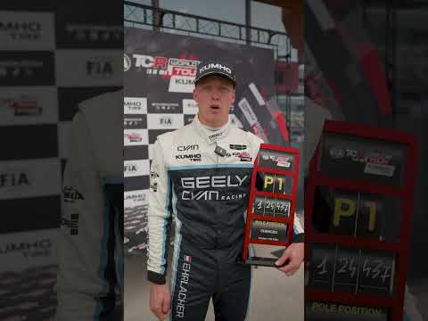 A record-breaking 8th pole position for Yann Ehrlacher in Chengdu!