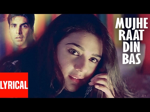"Mujhe Raat Din Bas" Lyrical Video | Sangharsh | Sonu Nigam | Akshay Kumar, Priety Zinta, Aman Verma