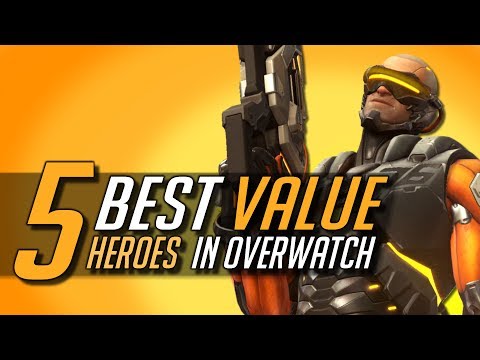 Top 5 BEST VALUE Heroes for Ranked in Overwatch | GM Guide for Beginners