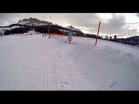 Ski lesson #15 - The 1st place to learn how to control your skis is on a ... SKILIFT