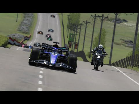 Kawasaki Ninja H2R vs F1 Racing Cars at Highlands