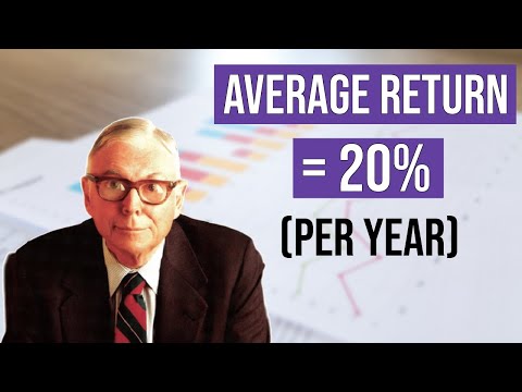 Charlie Munger: How To Achieve A 20% Return Per Year