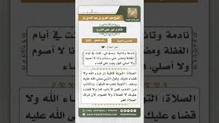 3297 - حكم قضاء الصلاة والصيام على من تركهما   - نور على الدرب image