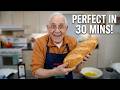 Homemade Italian Bread in 30 Minutes! No fancy equipment!