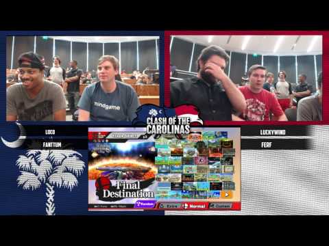 Clash of the Carolinas - LoCo/Fanttum vs LuckyWind/Ferf - Smash 4 Doubles Round 3