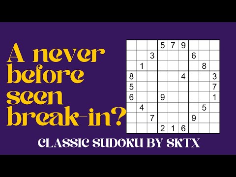 A brilliant idea opens up this classic sudoku !