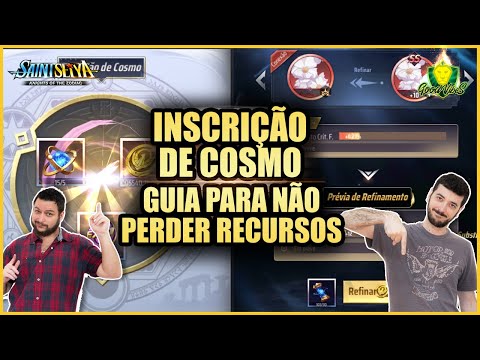 INSCRIÇÃO de COSMO e REFINO! Como FUNCIONA? Onde FARMAR? Como REFINAR? Saint Seiya Awakening