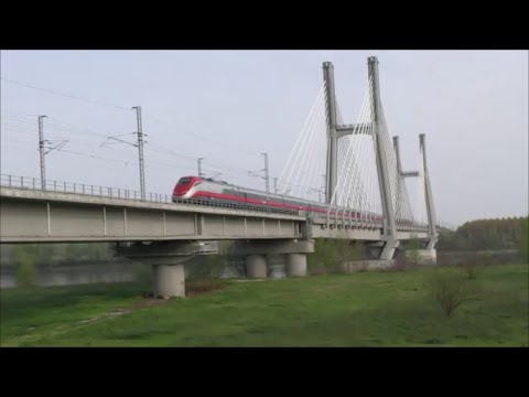 2016-04-03 Alta Velocità Milano-Bologna  Il ponte sul Po 1/2