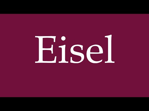 How to Pronounce ''Eisel'' Correctly in German