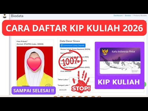 HOW TO REGISTER FOR KIP KULIAH 2026 UNTIL FINISHED!!