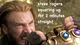 steve rogers squaring up for 2 minutes straight