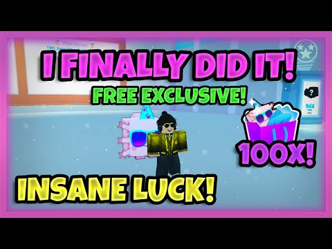 GODMODE LUCK! Hatched a HUGE PARTY AXOLOTL with 100 Hype Gifts in Pet Simulator X Daycare Update