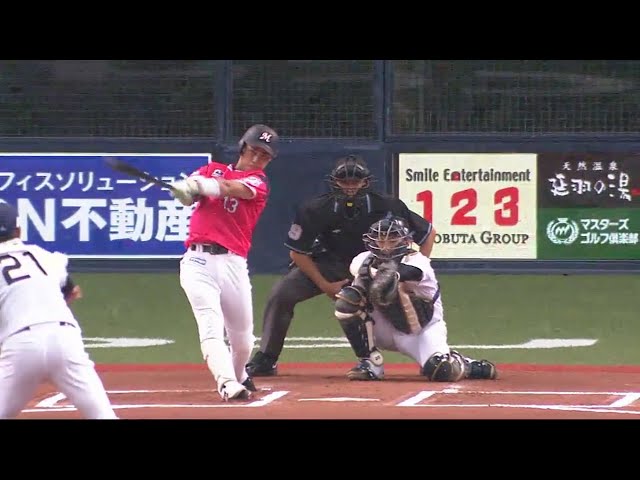 【6回表】試合を振りだしに戻す!! マリーンズ・平沢の5号同点ソロホームラン!! 2018/9/24 Bs-M