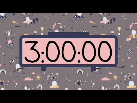 3 Hour Countdown Timer Simple Beeps Stay Focused Productive