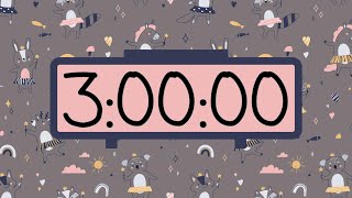 ⏳ 3-Hour Countdown Timer – Simple Beeps 🎯 | Stay Focused & Productive