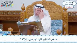 1863 - ما هي الأبازير التي تجب فيها الزكاة؟ - عثمان الخميس