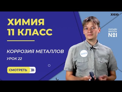 Урок 22. Коррозия металлов. Химия 11 класс