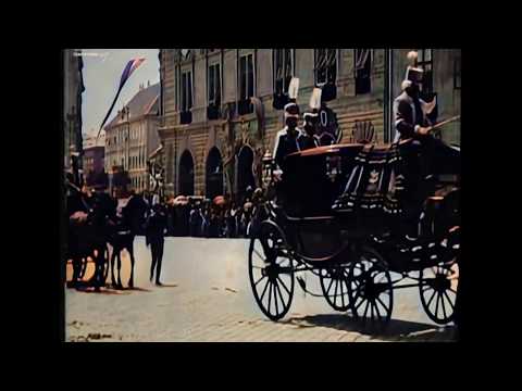 The first video ever taken in Hungary 📽 automatically restored using machine learning (1896 Lumière)