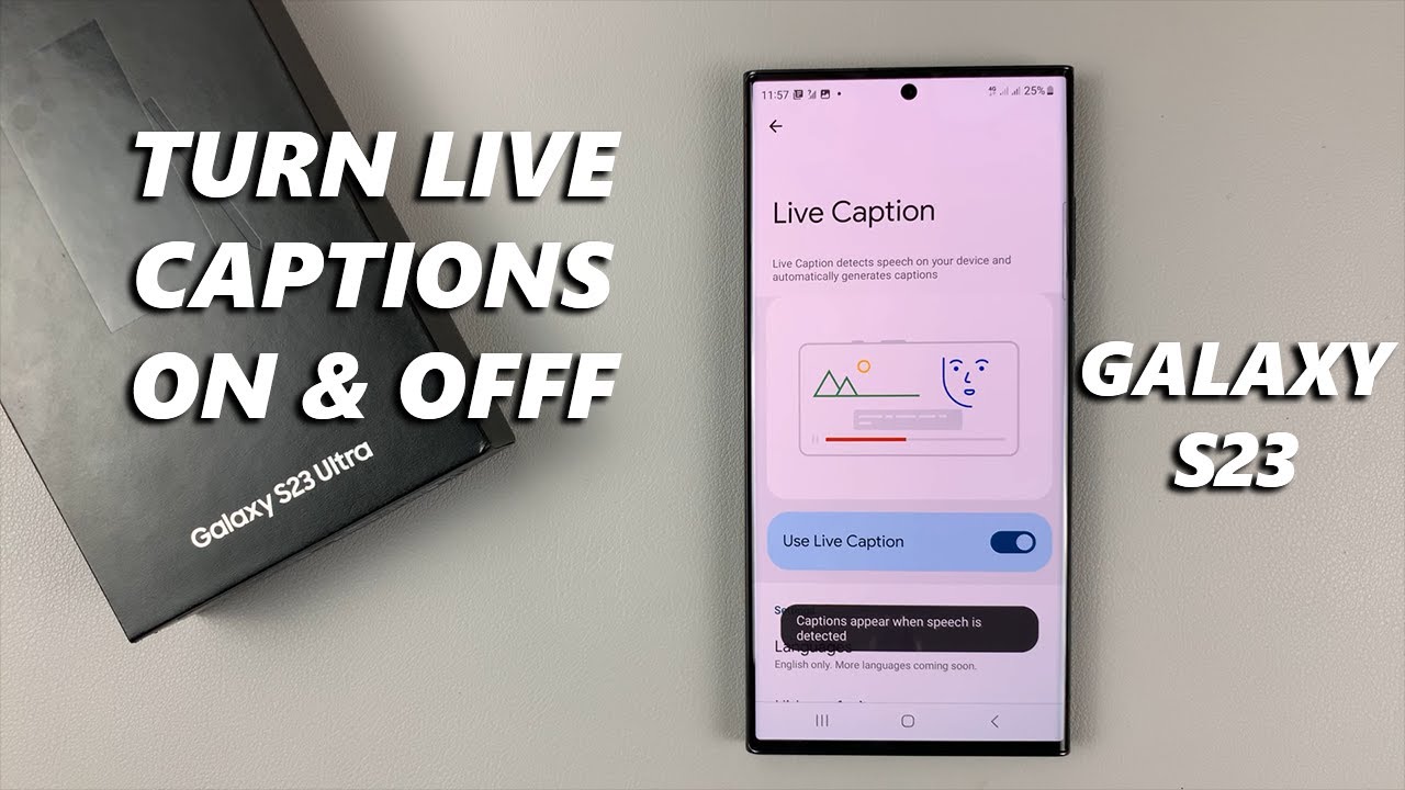 How To Turn Live Captions ON/OFF On Samsung Galaxy S23/S23+/S23 Ultra