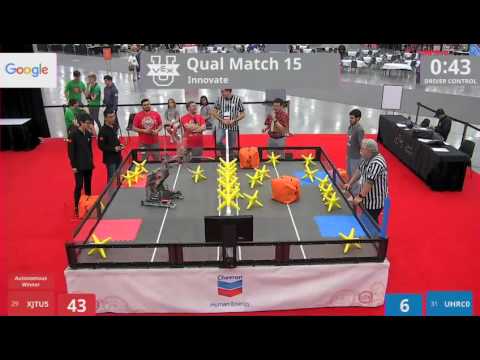 2017 VEXU Innovate Q15 - XJTU5 vs UHRC0 - 36 to 19