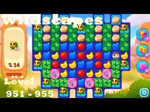Wildscapes Level 951 - 955HD Walkthrough | Gameplay | 3 - match game | ios | android | pc | app