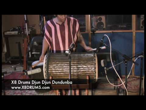 X8 Drums Djun Djun Dundunba Demonstration by Dion Rivers