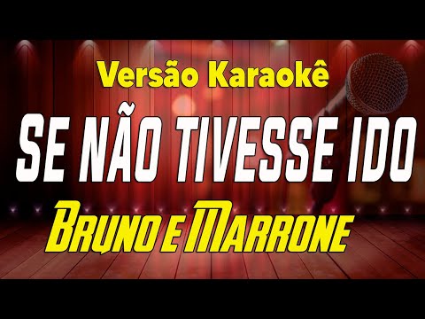 Bruno e Marrone - Se não tivesse ido - Karaokê