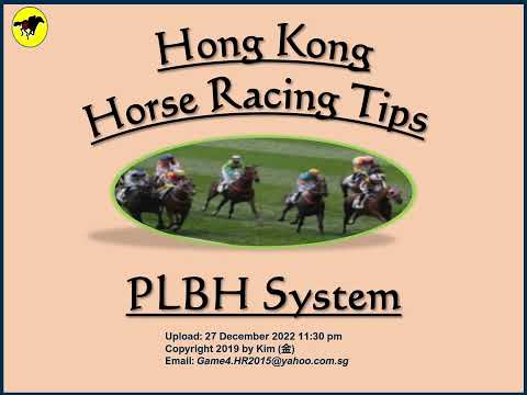 Horse Racing Tips   28 December 2022 (Wednesday) HK HAPV