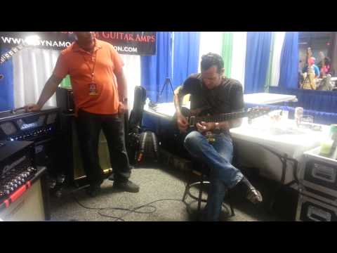 Gary Hoey Stops by Dynamo Booth @ 2014 Dallas International Guitar Fest