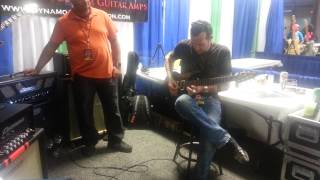 Gary Hoey Stops by Dynamo Booth @ 2014 Dallas International Guitar Fest