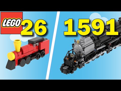 Lego Trains in Different Scales - Size Comparison
