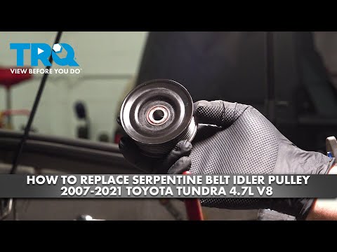 How to Replace Serpentine Belt Idler Pulley 2007-2021 Toyota Tundra 4.7L V8