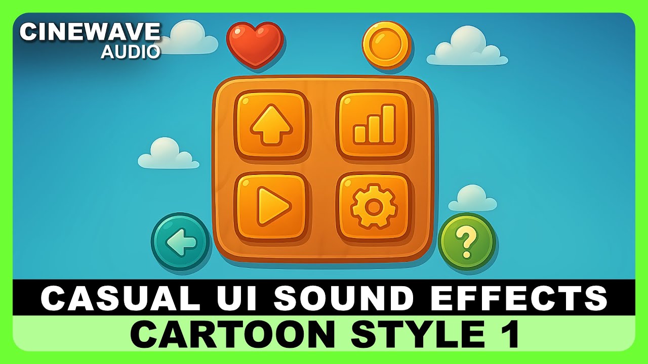 Casual UI Sound Effects – Cartoon Style 1 | 200+ UI sound | CineWave Audio | FAB | Unity Asset Store