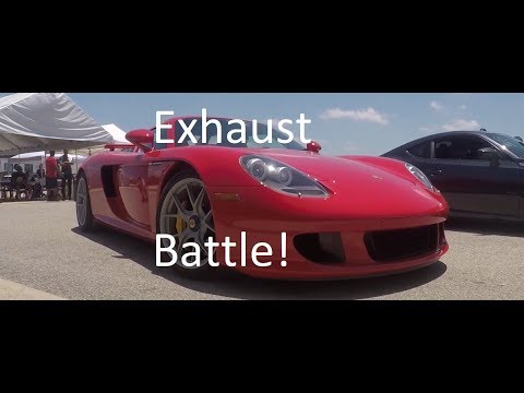 Porsche Carrera GT VS Ferrari F430 - Sound Battle!