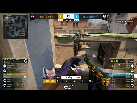 ZywOo quad kill clutch vs NRG (Mirage)