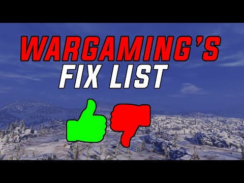 Wargaming's FIX List!?!? World of Tanks Console News